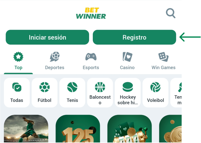 Sigue estos pasos Betwinner APP Argentina
